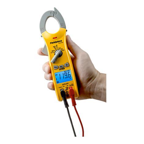 Compact clamp-on ammeter with true RMS display SC260 FIELDPIECE