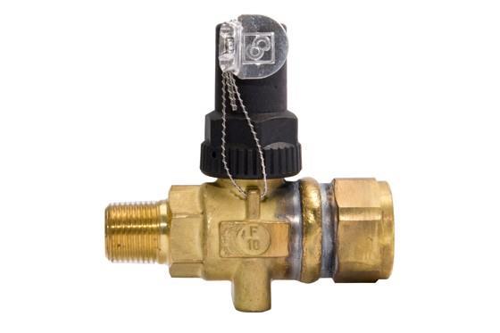 Ball shut-off valve Castel 3063/33, connection 3/8" NPT, kv = 5 m3/h - not available, replaced by 3064-33