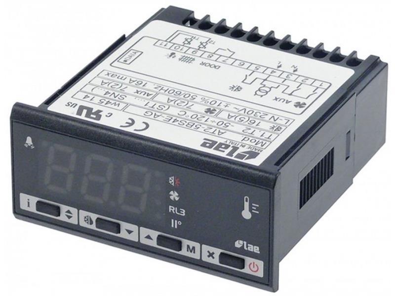 Controlador para cámaras frigoríficas LAE AT2-5BS4E-AG(P), 230 V CA NTC/PTC
