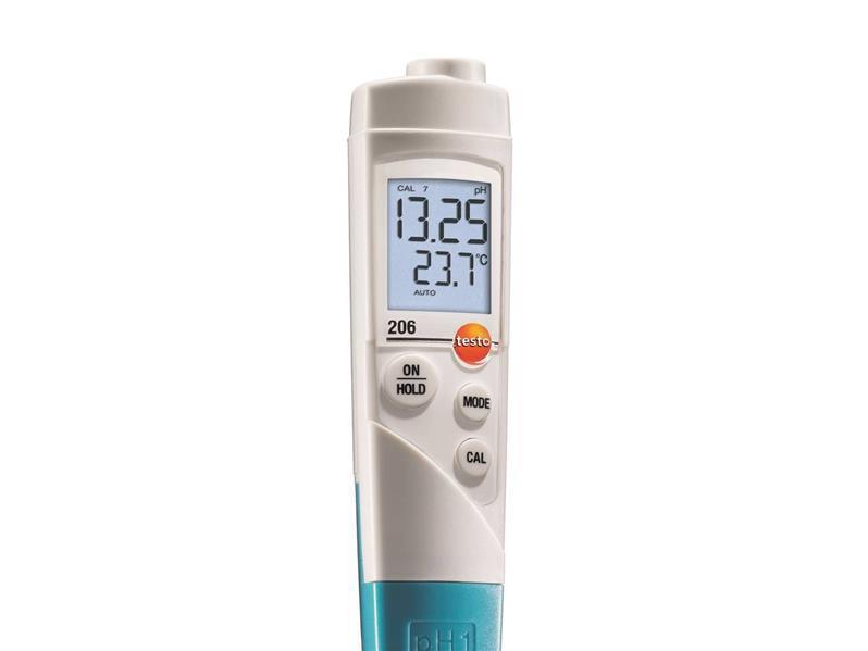 testo 206-pH1, pH/temperature measuring instrument for liquids