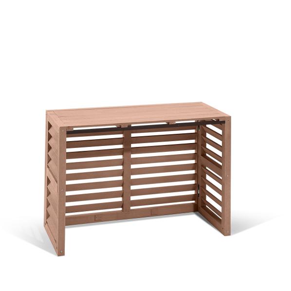 Evolar luftkonditionerings- och värmepumpshus Tropical Teak WPC XS, 600x900x400 MM