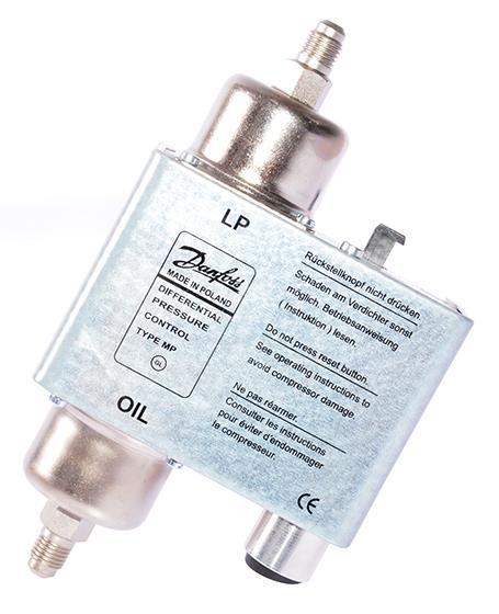 Drukverschilschakelaar Danfoss MP54 - 45 sec, 060B016666