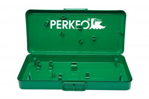 Coffret en tôle d'acier PERKEO Propane pour garniture de chalumeau rétractable, verrouillable
