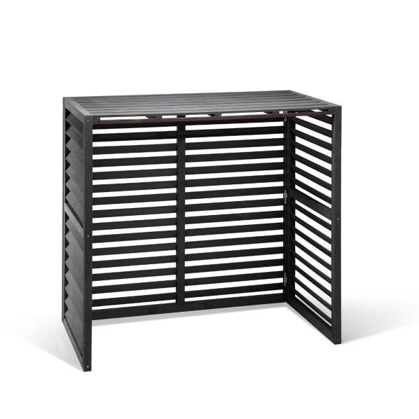 Evolar air conditioning & heat pump housing Charcoal Grey WPC L, 1100x1200x650 MM