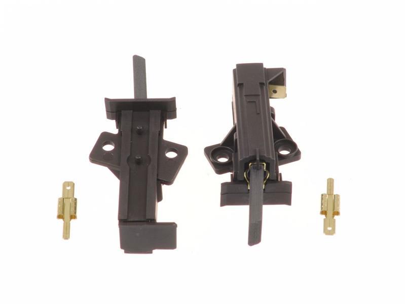 Escobillas de motor con alojamiento deslizante para muelle. Conexión de cable de cobre trenzado 6 x