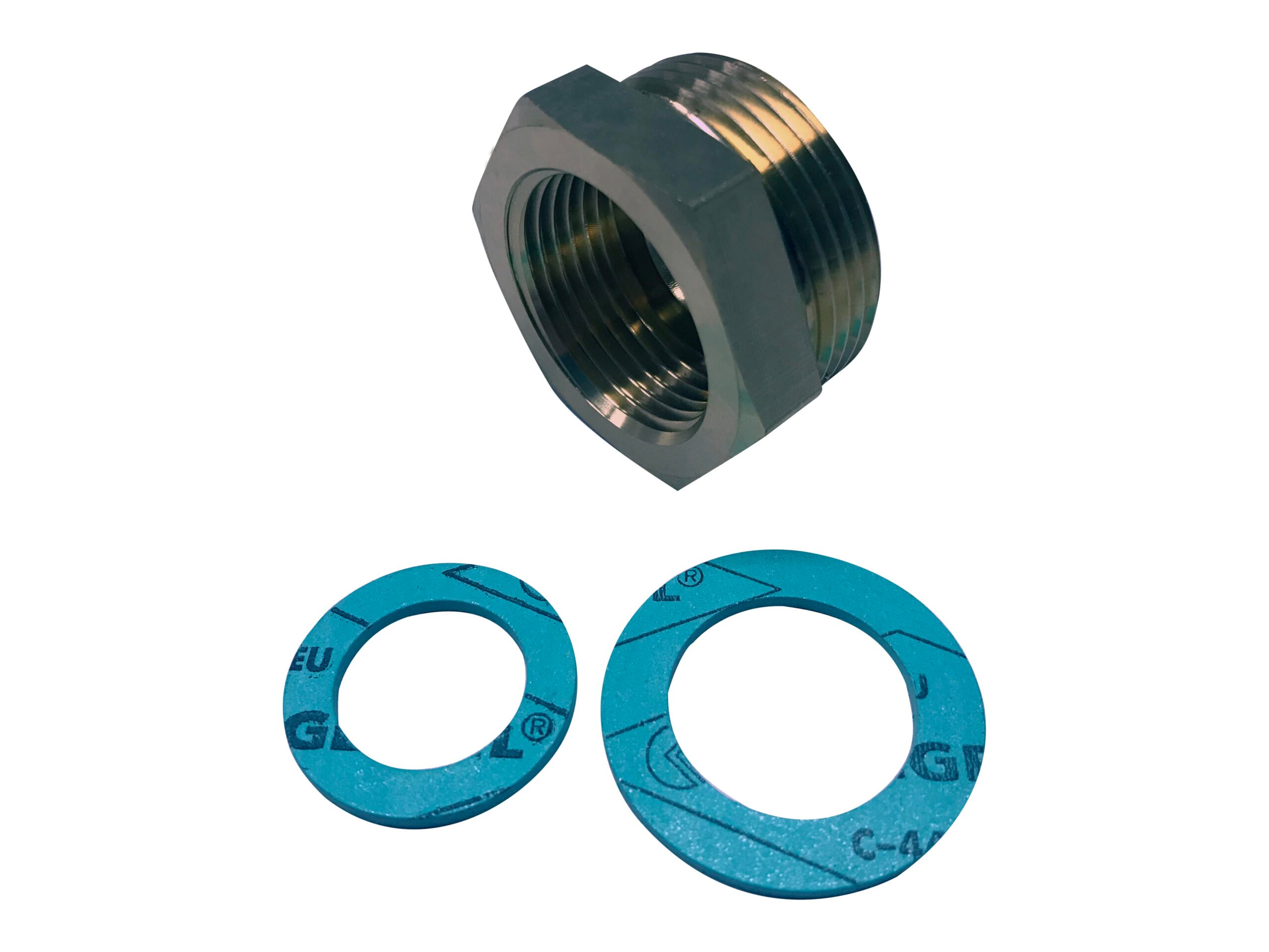 Reductieadapter IG 1"/AG 11/4" messing