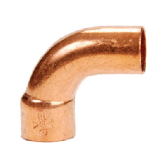 Coude en cuivre 90° a/i 12 mm, 5001A