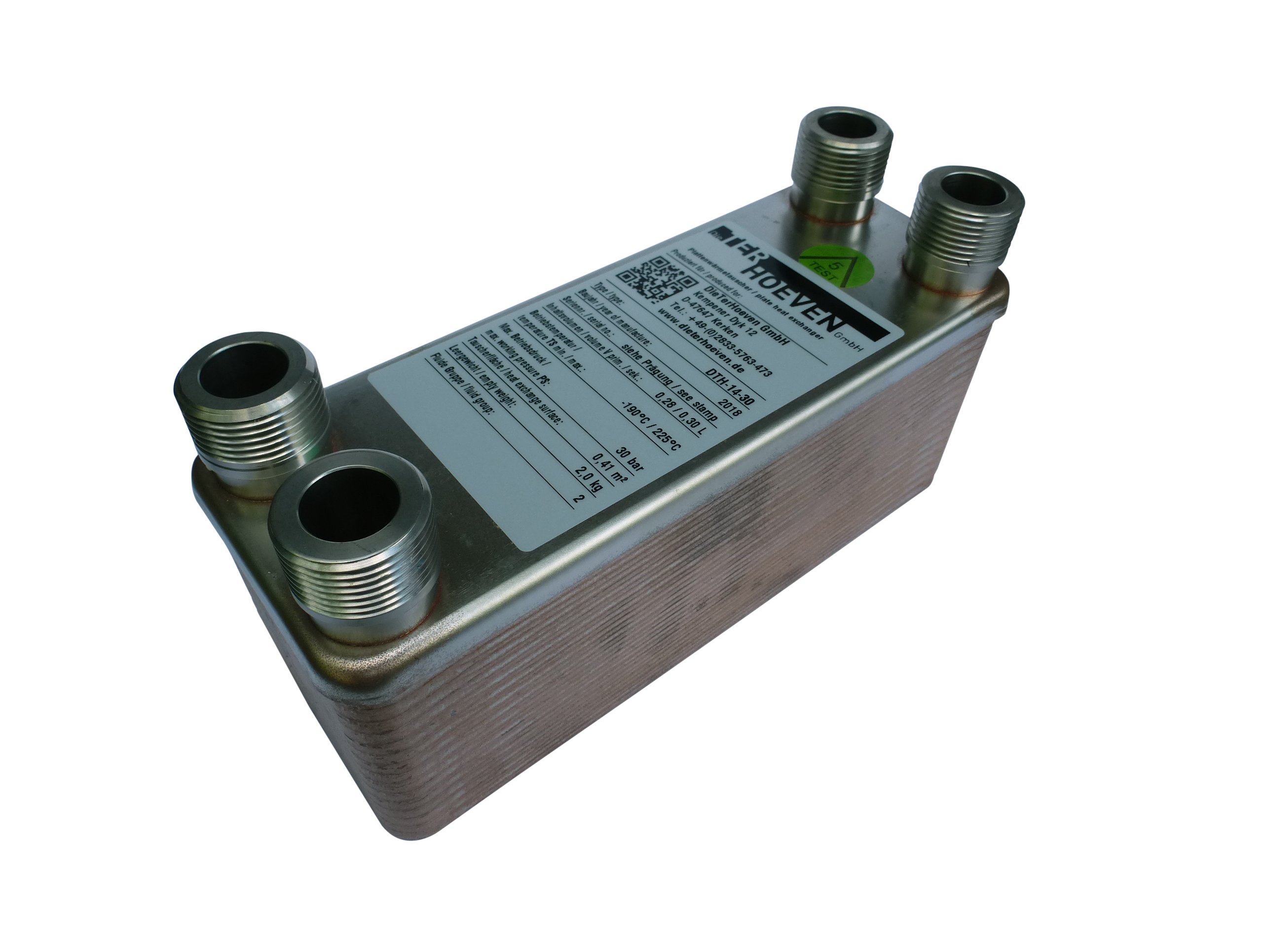 Platenwarmtewisselaar DTH-14-30 4x3/4"