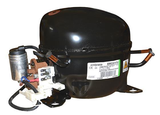 Embraco kompressor EMC3117U, R290U, L/MBP, 220-240V, 50Hz, RSCR
