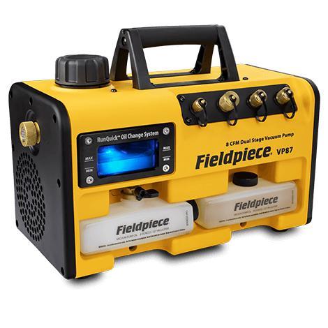 Vacuümpomp met RunQuick™ olieverversingssysteem 8CFM 220 l/min VP87EU FIELDPIECE A2L-goedkeuring