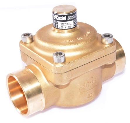Clapet anti-retour Castel 3122/17, brasage droit, 2 1/8" ODS, KV 40