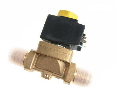 Zawór elektromagnetyczny Castel, NC, przyłącze kielichowe 1/4", z cewką, 1020/2A6