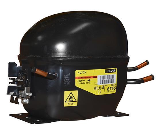 Compresor SECOP / Danfoss NL7CN, LBP - R290, CSIR, 230 V, 50 Hz