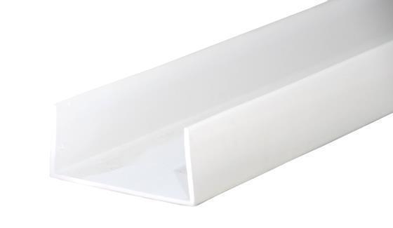 U-profiel – PVC voor PUR-paneel 080, 30x80x30 mm, L = 4 m