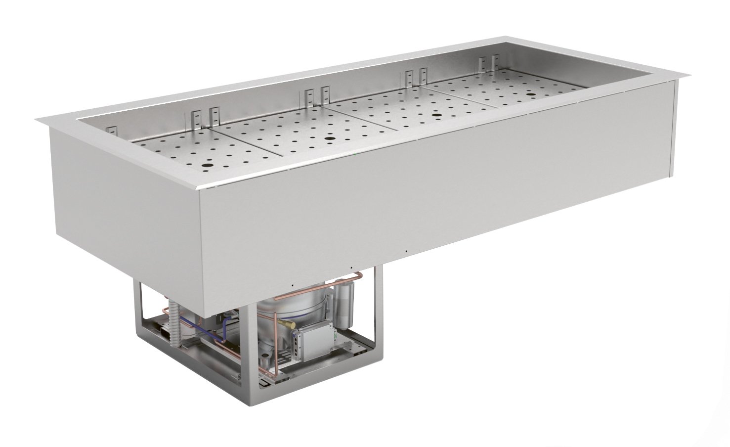Pozzo di raffreddamento incorporato Nordcap AKE EBS 4-1-E R-290