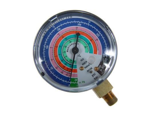 Zamienny manometr LP niskiego ciśnienia 63mm - R410A, R404A, R507A, R22