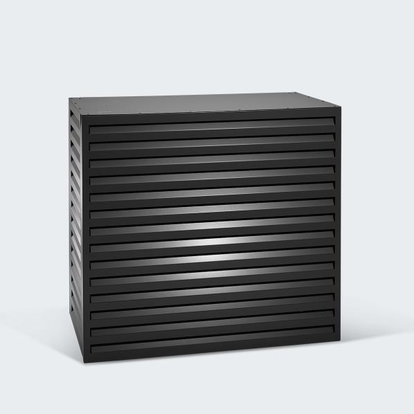 Evolar air conditioning & heat pump housing black aluminium L, 1100x1200x650 MM