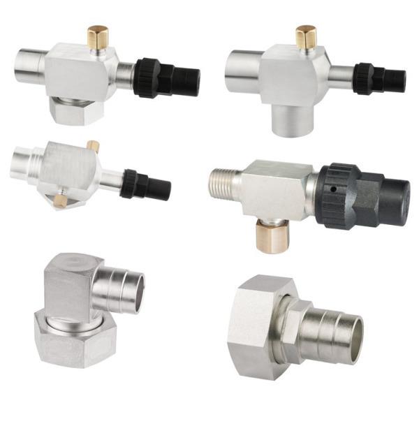 Schnellverbinder, Druckluft, Winkelanschluss, Sicherheitsschlauch, Adapter