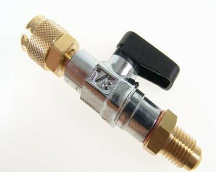 Ball valve for filling hoses REFCO CA 1/4 "SAE-B straight, 4493525