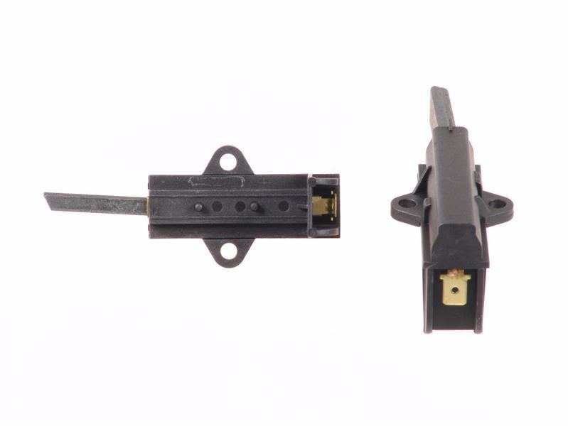 Escobillas de motor con alojamiento deslizante para muelle. Conexión de cable de cobre trenzado 5 x