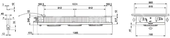 Parownik ECO Luvata GDE313E4ED, 8,2 [kW] (dT 8 st., R404a) z odszranianiem