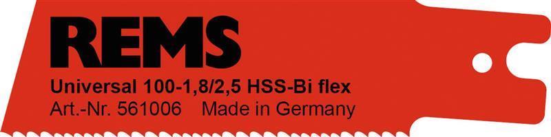 REMS UNIVERSAL SAW BLADE 100-1.8/2.5, 5-PACK voor alle zaagwerkzaamheden