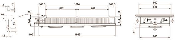 Parownik ECO - LUVATA GDE313E4, 8,2 [kW] (dT 8 st., R404A) bez odszraniania