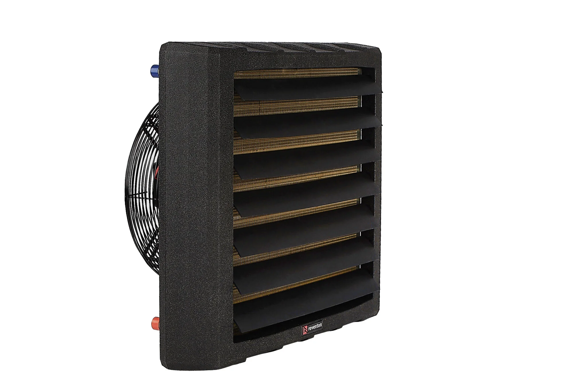 Nagrzewnica wodna/powietrzna Reventon serii FARMER 230V AC Farmer HCF IP54-3S 44,3kW*
(wydajność grzewcza: temperatura wody 90/70°C, temperatura pomieszczenia 0°C, 3. stopień)