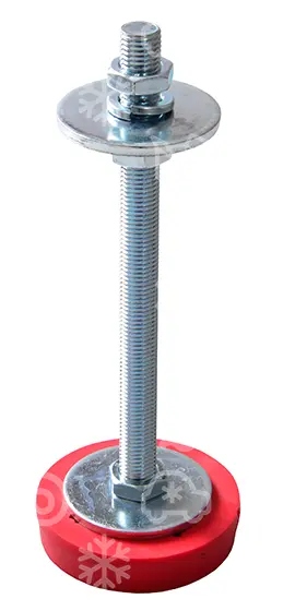 Amortisseur de vibrations Silenblocks - jeu, d = 85 mm x H = 20 mm, M16 mm, thermoplastique, SOLECO JD8616
