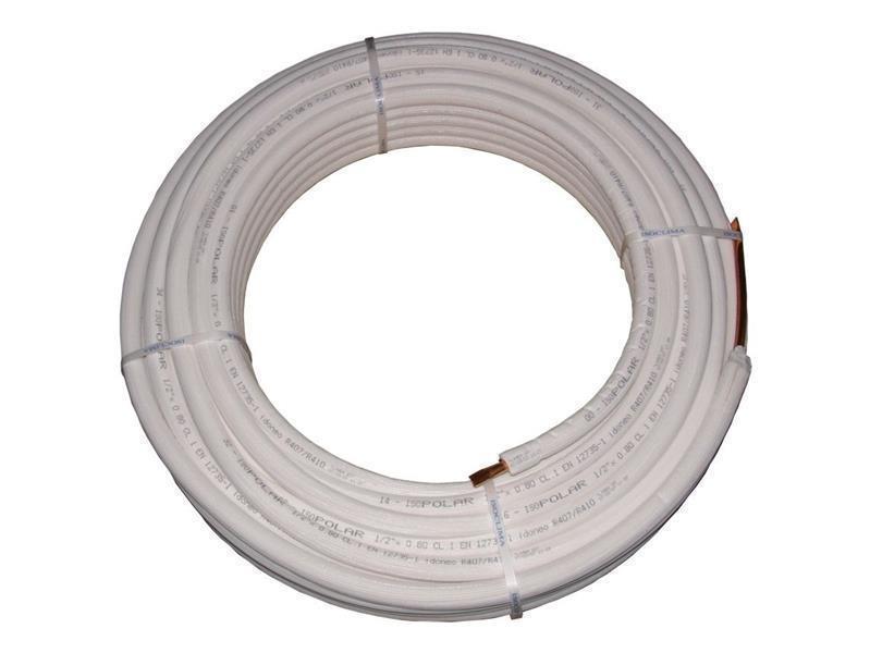 Tubo CU preaislado d = 1/2" (12 mm), espesor de pared. 0,8 mm, rollo de 50 m