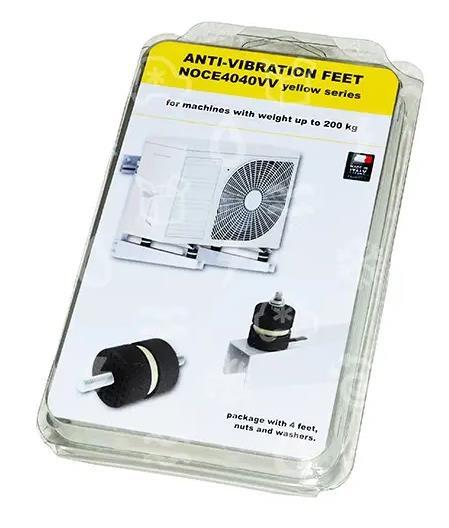 Amortiguador de vibraciones - juego antivibraciones, d = 40 mm x H = 40 mm, M8 x 22 mm, M = 200 kg, termoplástico