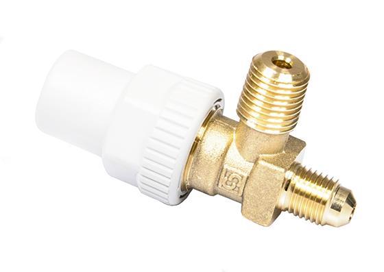 Zawór membranowy CASTEL 6120/22, 1/4" SAE, 1/4" NPT, Kv 0,44