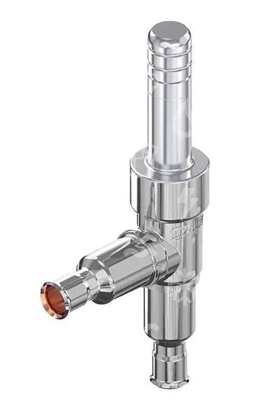 Elettrovalvola Danfoss EVUL 3, R744 / CO2, NC, angolo 1/4" ODF