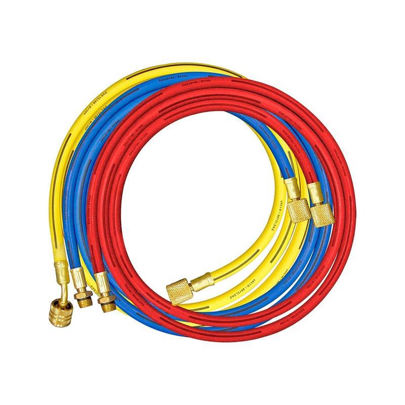 Vulslang R134, L 180cm geel 1/2"ACME zonder afsluiter