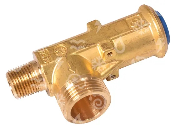 Valvola di sicurezza Castel 3065/4C155, cacciavite 1/2 "NPT x G1", 15,5 bar