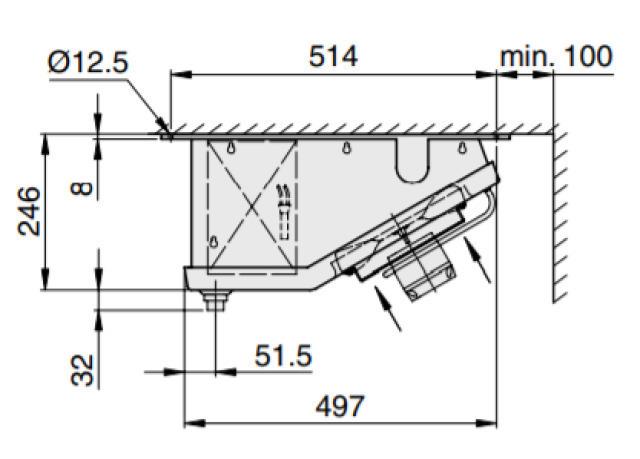 Roller DLKT611EC Flatline 0013721 flat ceiling air cooler LA=6mm with heater
