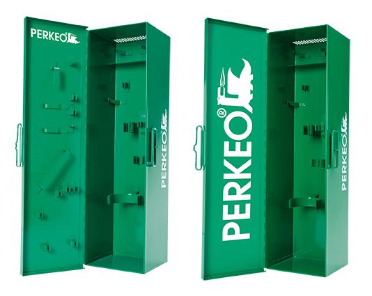 PERKEO TOP BOX Coffrets en tôle d'acier pour installations de soudage avec bouteilles de montage de 0,425 kg, sans pinces de maintien