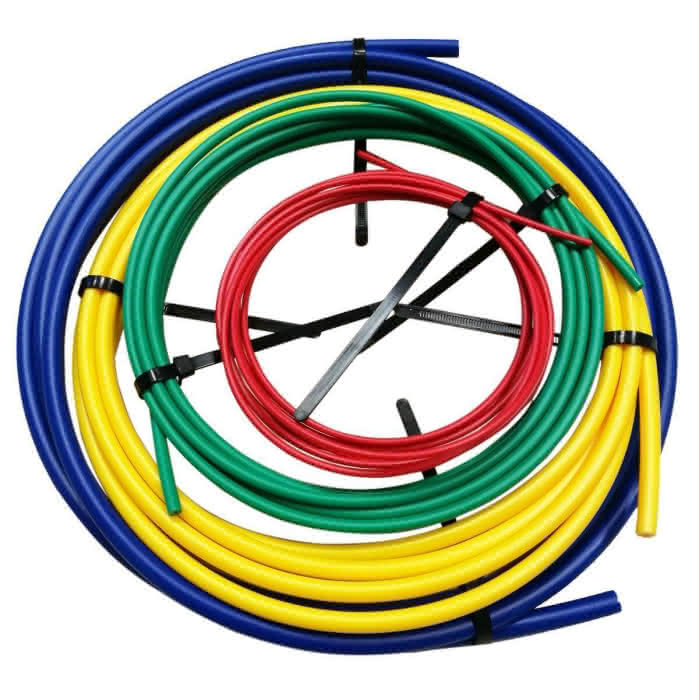 Aspen JAVAC pipe bending set 9899-850-00, 1/4 "red, 3/8 "green, 1/2 "yellow, 5/8 "blue
