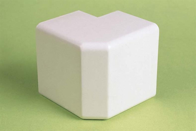 Eco-Duct 80 - Ángulo exterior 90° - RAL9002