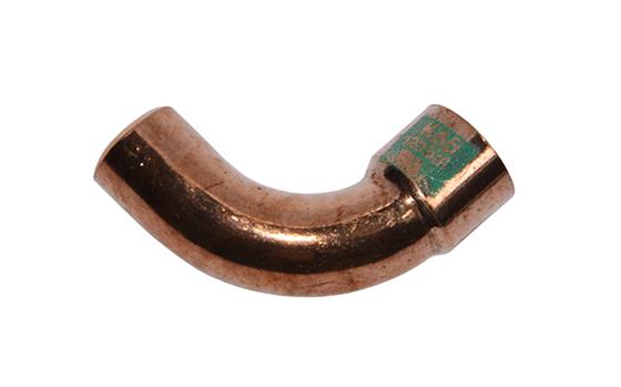 Codo de cobre K65, 45° macho/hembra, 3/4", 19 mm