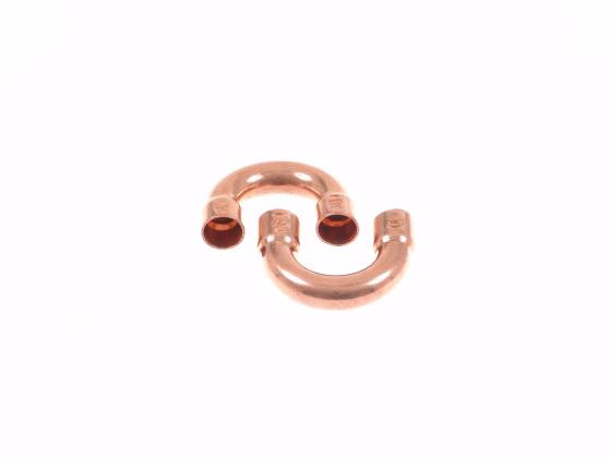 Cu curva 180 ° hembra/hembra 8 mm