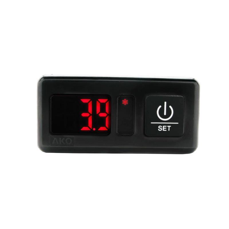 Thermometer AKO type AKO-14023 installation dimension 71x29mm 230V voltage AC -50 to +99/+150°C NTC/PTC - not available, replaced by AKO-D14023