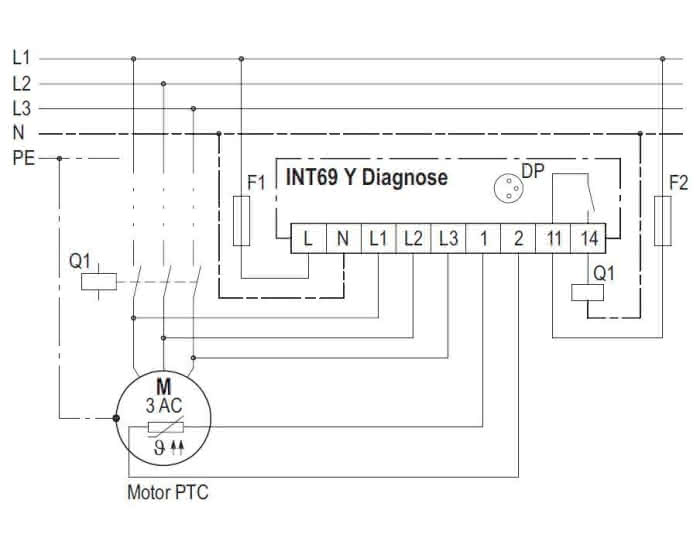 KRIWAN compressorbeveiliging INT69 Y diagnose, 230V AC, 22A634