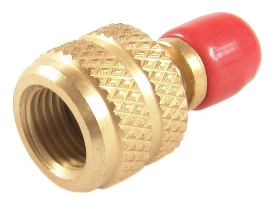 Rechte laadadapter, 1/2"-20 UNF (5/16" SAE) x 1/4" SAE, R410A