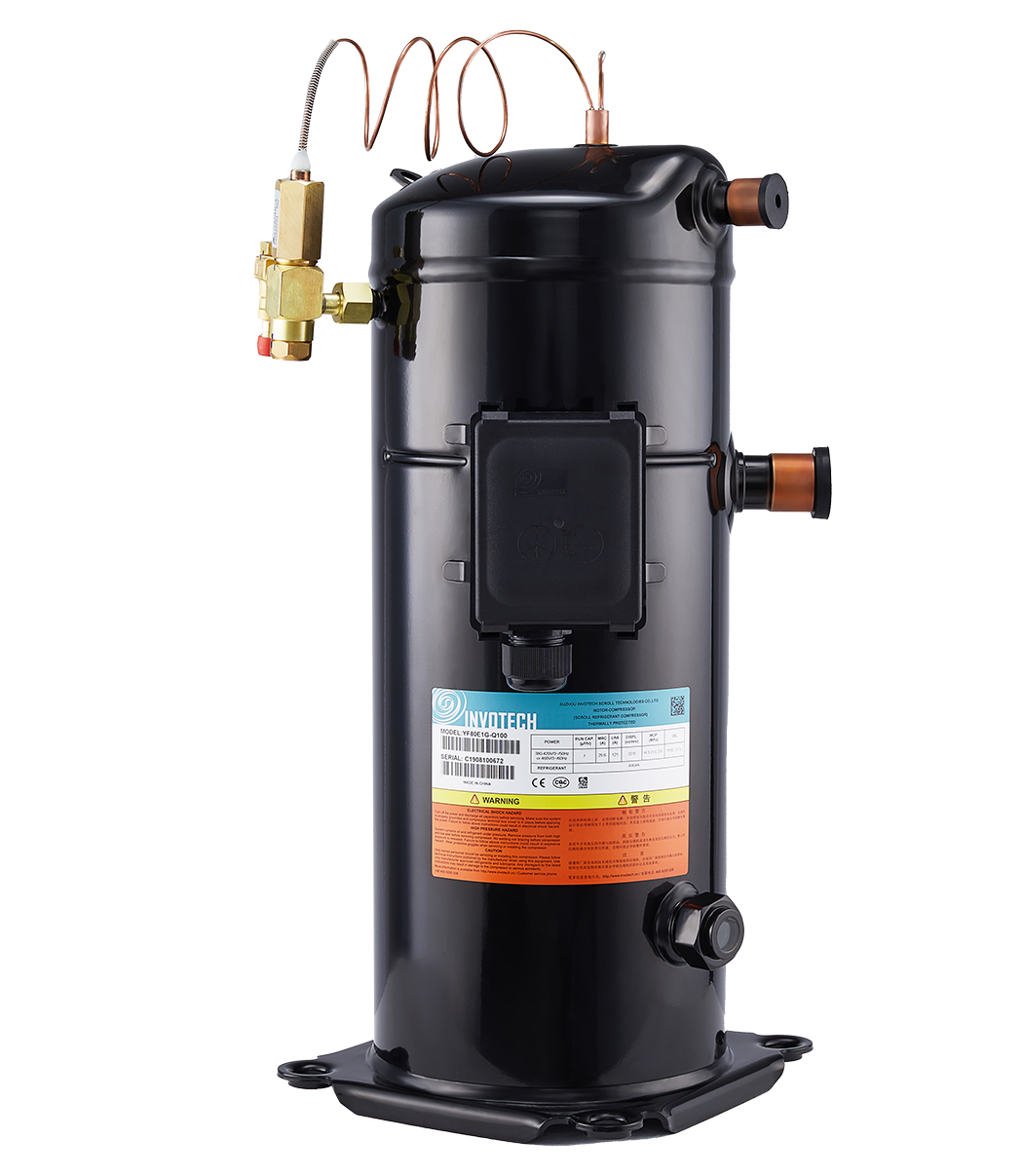 Invotech scroll compressor YF35E1S-Q100, LBP, R404A, 380-420V/50Hz/50-60Hz