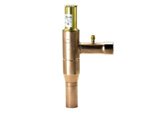 Start regulator (crankcase pressure regulator) Danfoss KVL 28, solder 28 mm ODF, 034L0051