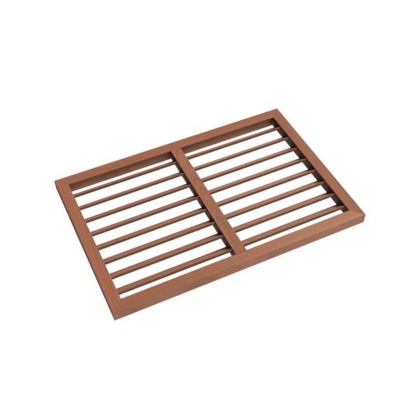 Evolar bakpanel WPC Tropical Teak XS, 600x900 MM