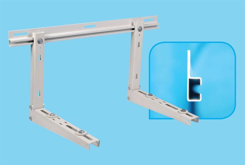 Painted wall bracket with traverse (U-profile) SBU 01 - 850x400x450 mm 75+75 kg