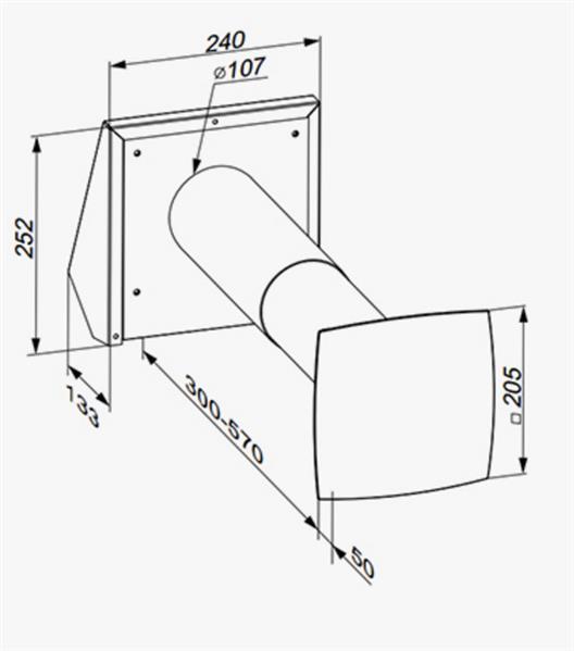 Système de ventilation (appareil de ventilation décentralisé) KWL (ventilation contrôlée des pièces d'habitation) TwinFresh Comfo RA1-25 avec télécommande, débit max. 24 m3/h (avec fiche)