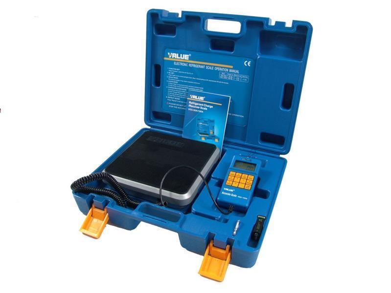 refrigerantwaage, elektronische waage, messwaage?, koffer, manometer